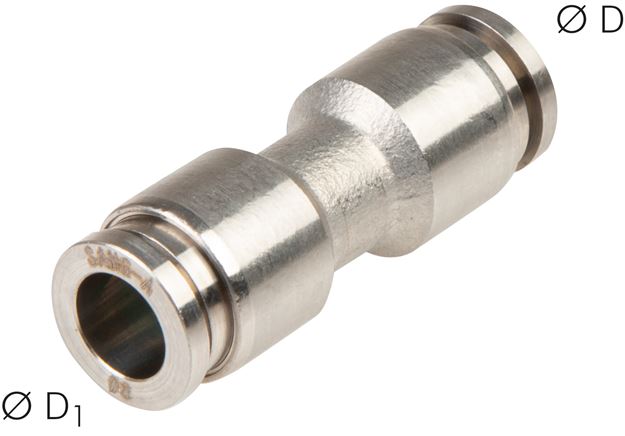 Exemplary representation: Connector, stainless steel